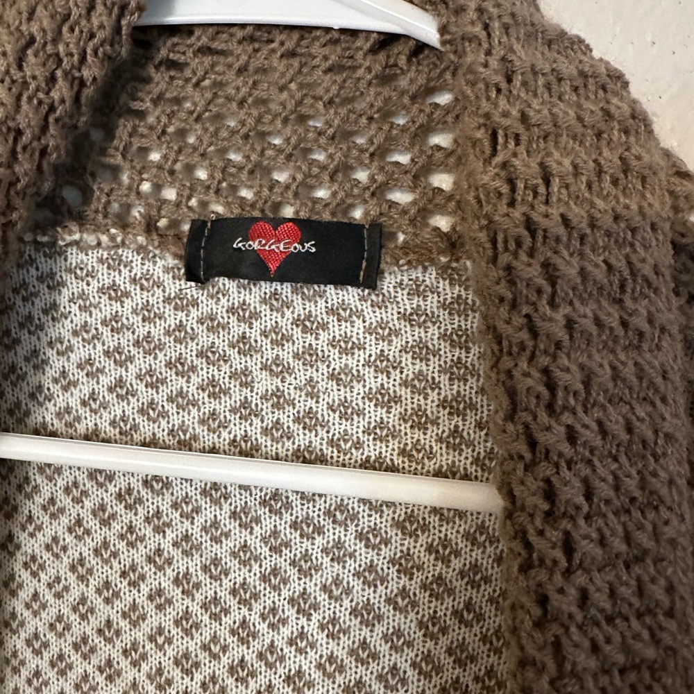 Source Unknown Gray Open-Front Cardigan - image 4